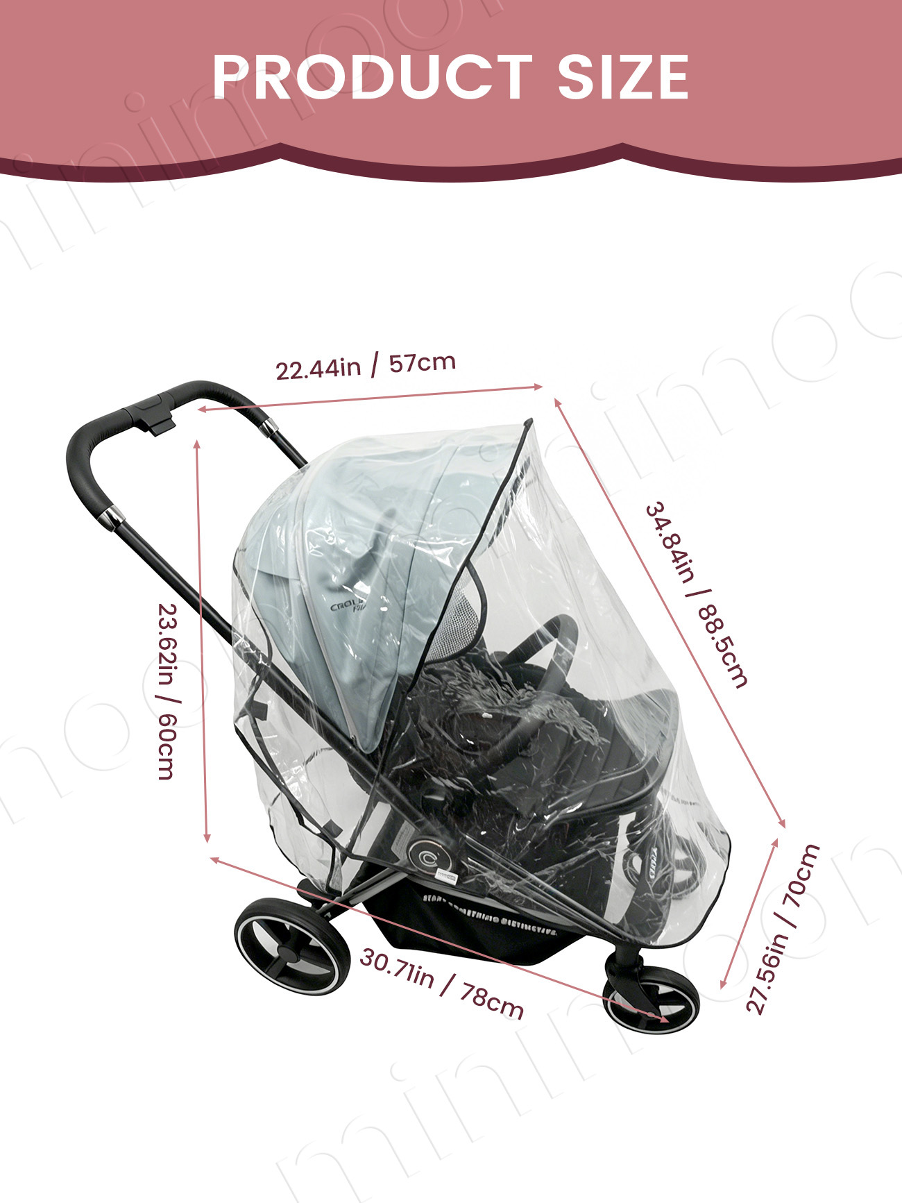 Universal Waterproof Stroller  - огляд і ціна Stroller Rain Cover