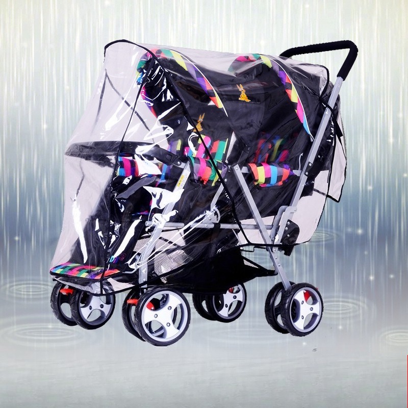Twin Stroller Rain Cover Doubl - огляд і ціна Stroller Rain Cover