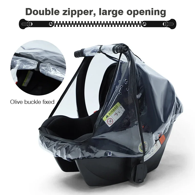 Baby Cart Basket Rain Cover Wi - огляд і ціна Stroller Rain Cover