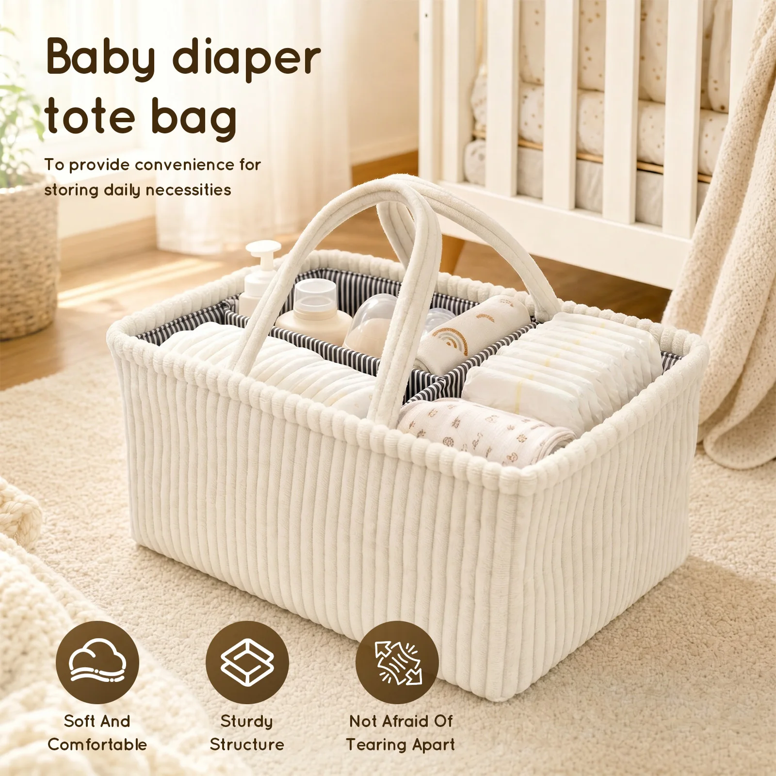 Baby Diaper Caddy Organizer Fo - огляд і ціна Baby Products Basket