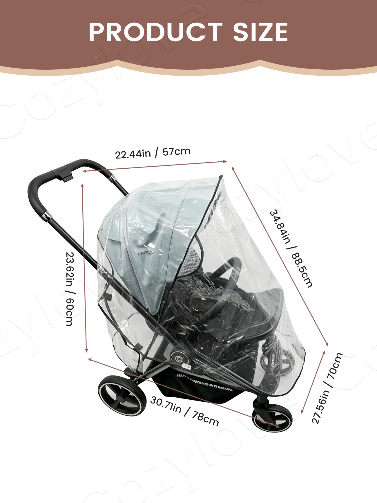 Universal Stroller Rain Cover  - огляд і ціна Stroller Rain Cover