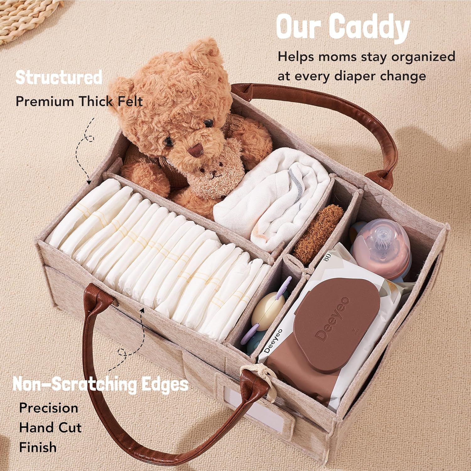 Baby Felt Storage Nursery Orga - огляд і ціна Baby Products Basket