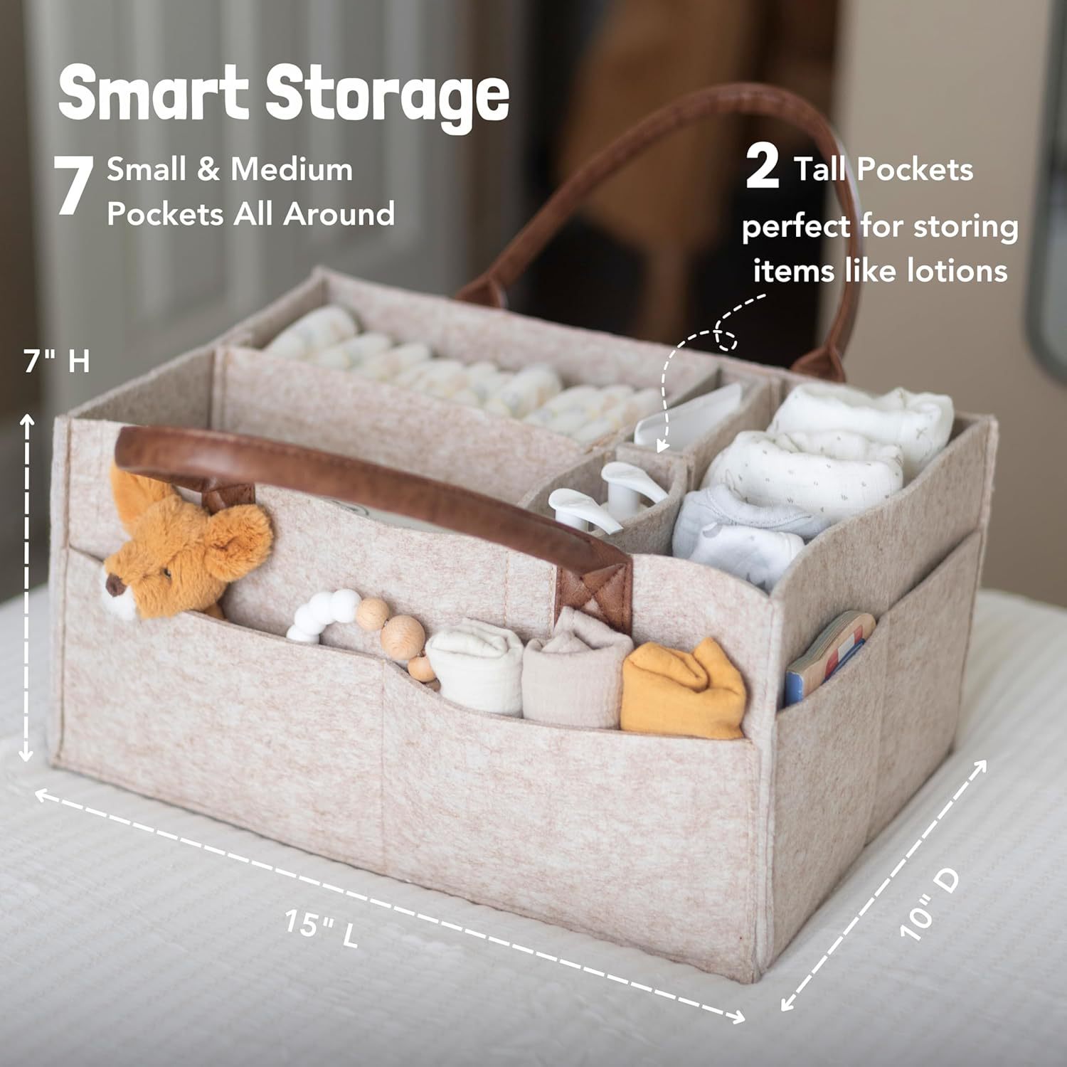 Baby Felt Storage Nursery Orga - огляд і ціна Baby Products Basket