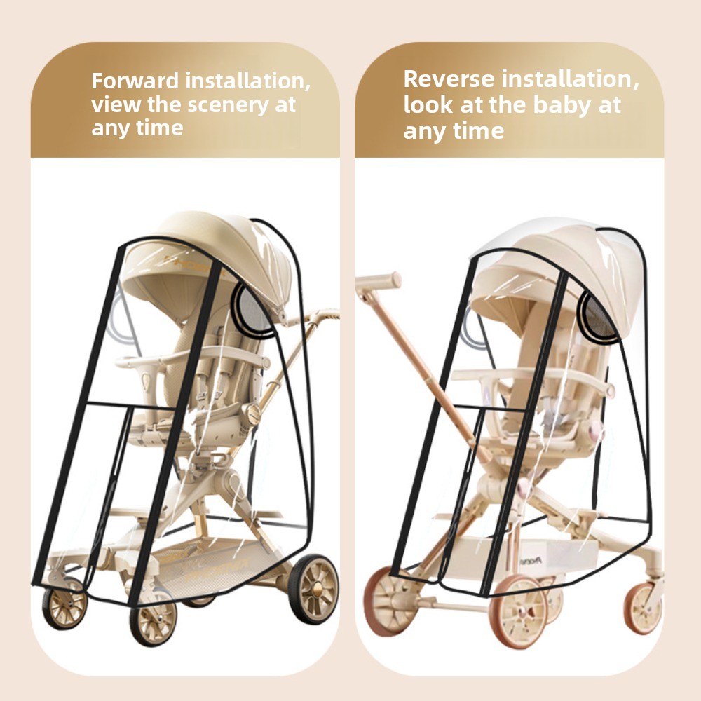 Transparent Baby Strollers Rai - огляд і ціна Stroller Rain Cover