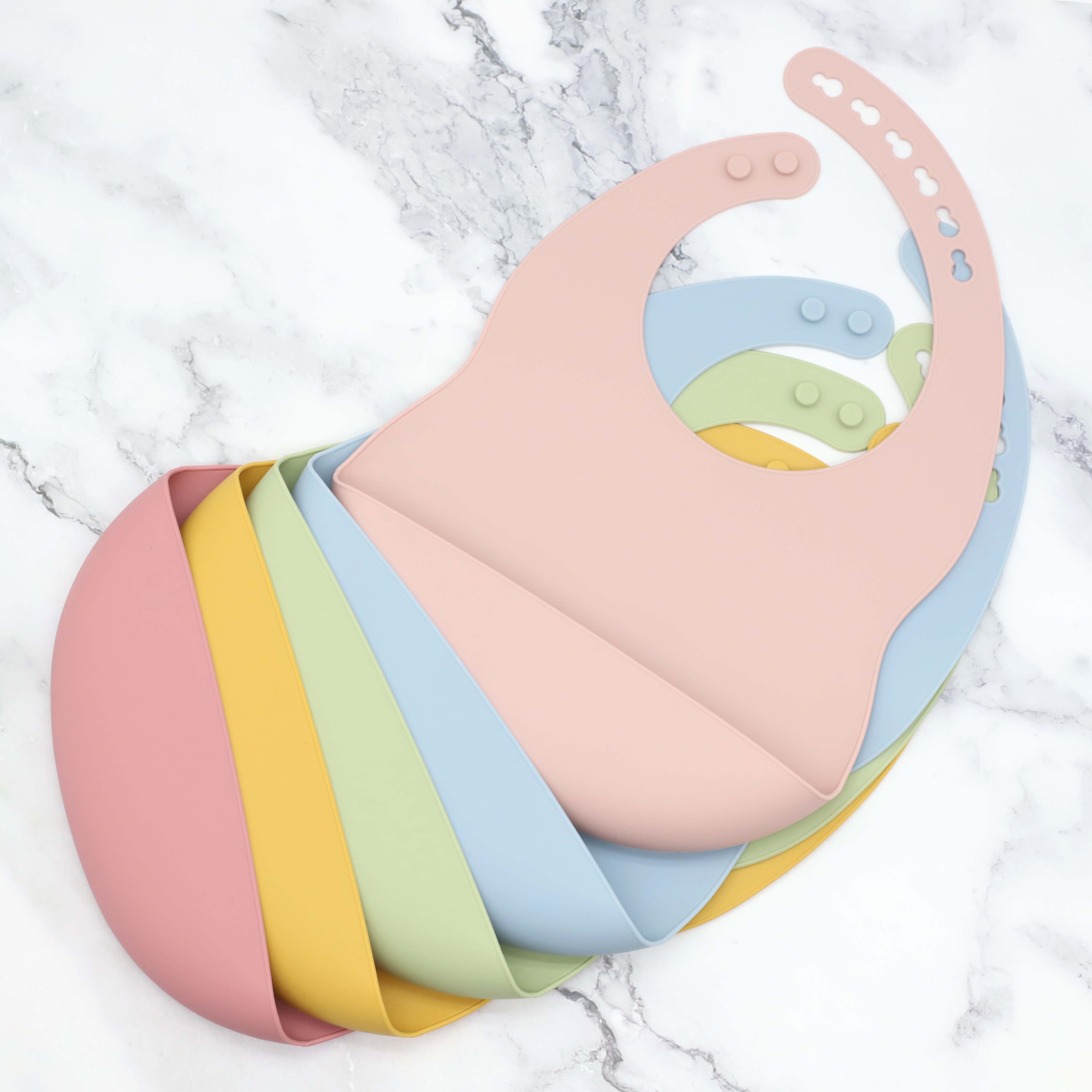 New baby silicone bib with adj - огляд і ціна Silicone Baby Bibs