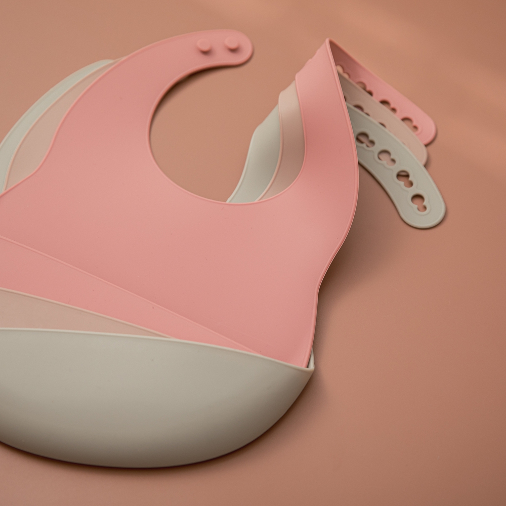 1pc Adjustable Baby Silicone B - огляд і ціна Silicone Baby Bibs